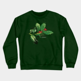 Sprig of Holly Crewneck Sweatshirt